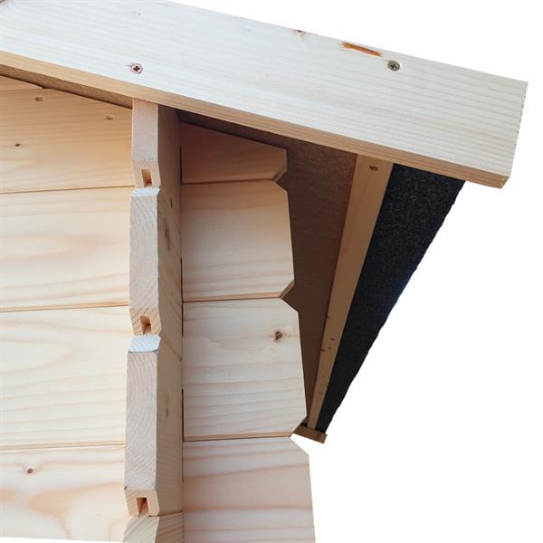 Casetta prefabbricata in legno di qualità 248x248x215cm porta doppia finestrata