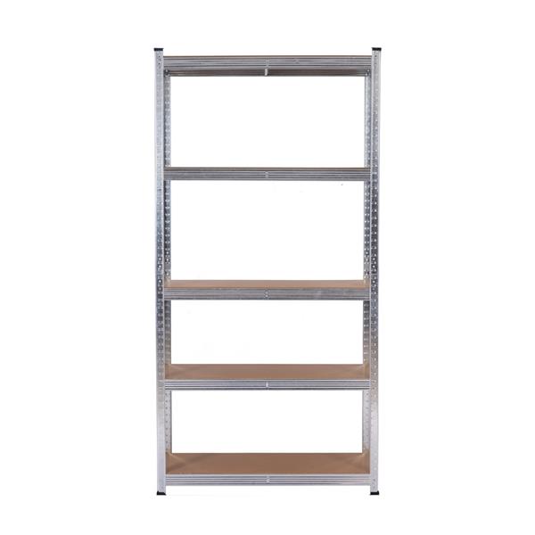 Scaffali in metallo 5 ripiani 150x75x30cm Set da 2
