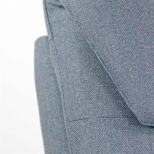 Poltrona reclinabile in tessuto Jeans - Marta