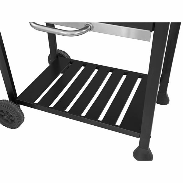 Barbecue a Carbonella con rotelle, apribottiglie e termostato integrato - Friend