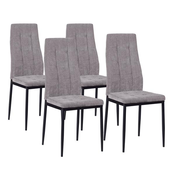 Set da 4 Sedie design in tessuto - Milano