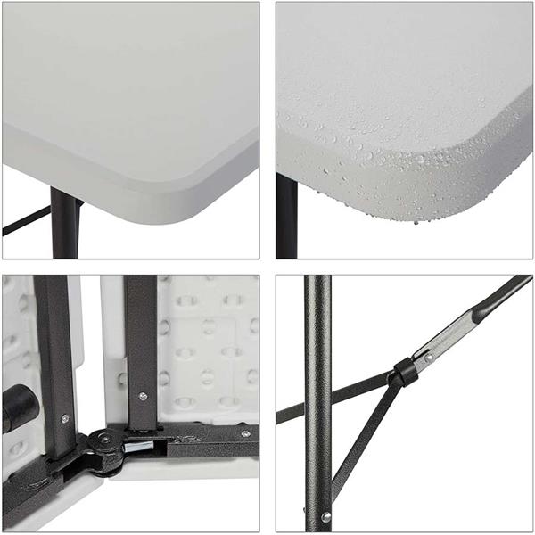 Set da esterno Tavolo + Panche bianco richiudibile