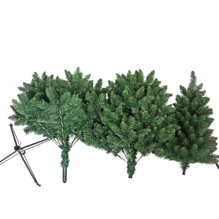 Rebecca Mobili Albero Di Natale 210, Albero Artificiale, Effetto Neve, Pvc Pe, Base In Metallo, 1791 Rami, Apertura Ad Ombrello - Misure: 210 x 137 x 137 cm (HxLxP)- Art. RE6759