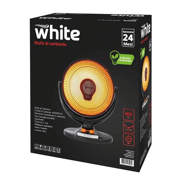 Stufa a Carbonio White portatile e potente