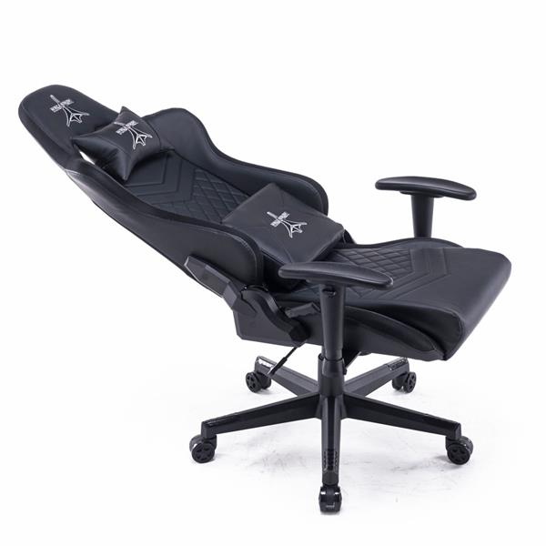 Poltrona Sedia Gaming con LED RGB Integrati regolabile e reclinabile 160° per ufficio e casa