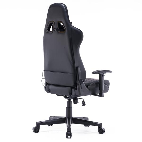 Poltrona Sedia Gaming con LED RGB Integrati regolabile e reclinabile 160° per ufficio e casa