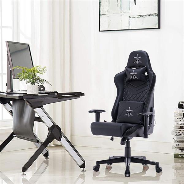 Poltrona Sedia Gaming con LED RGB Integrati regolabile e reclinabile 160° per ufficio e casa