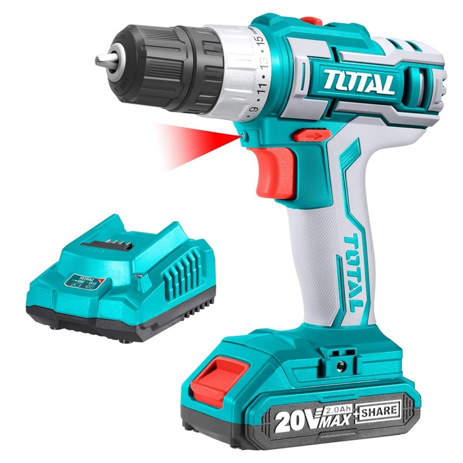 Trapano Avvitatore 21V Sundpey – 45Nm, 2 Batterie 2000mAh, 18+1 Coppie, 2 Velocità, Luce LED, Kit Completo Per Fai Da Te