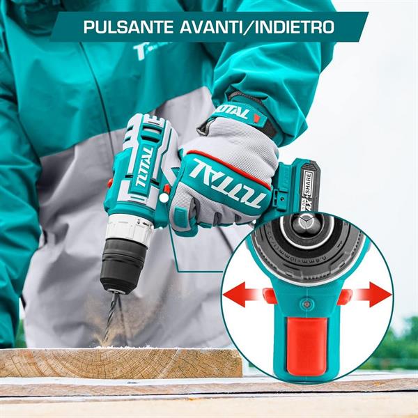 Trapano avvitatore a batteria 20V 45 nm - one battery industrial