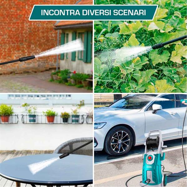 Idropulitrice da 2500W e 160 bar con accessori
