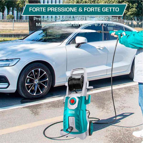 Idropulitrice da 2500W e 160 bar con accessori