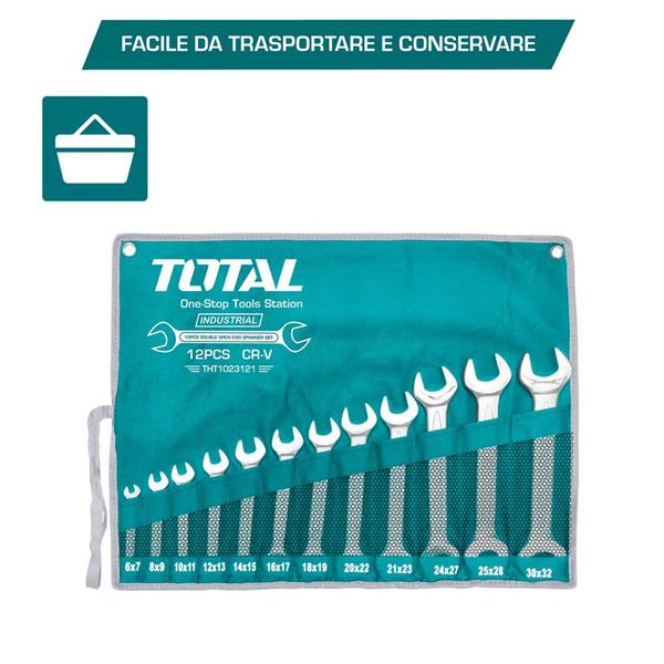 Set 12 Chiavi Aperte 6-32 - Industrial