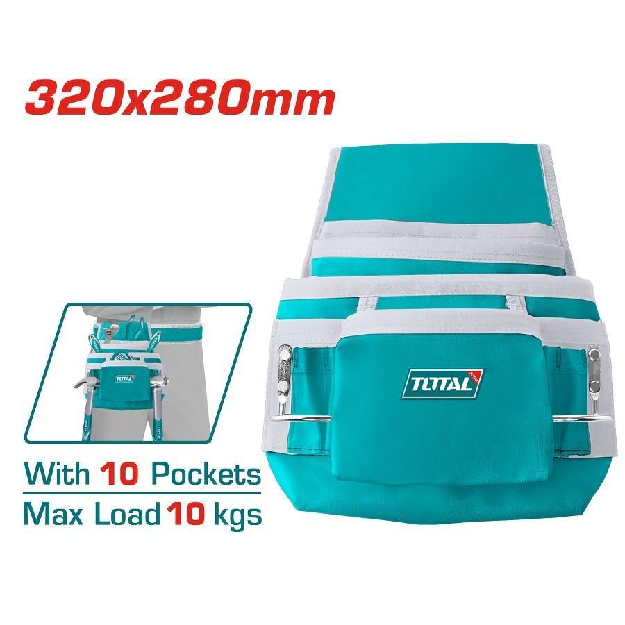 Marsupio porta attrezzi con 10 tasche carico max 10 Kg