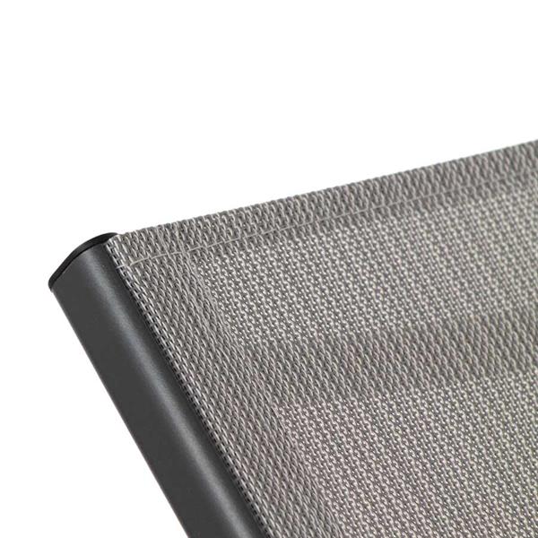 Lettino da esterno Share grigio struttura in alluminio