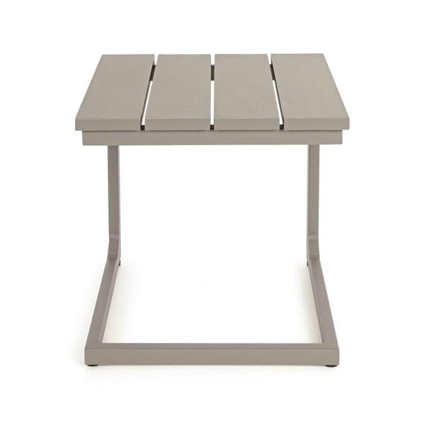 Tavolino design da esterno Share in alluminio ecrù
