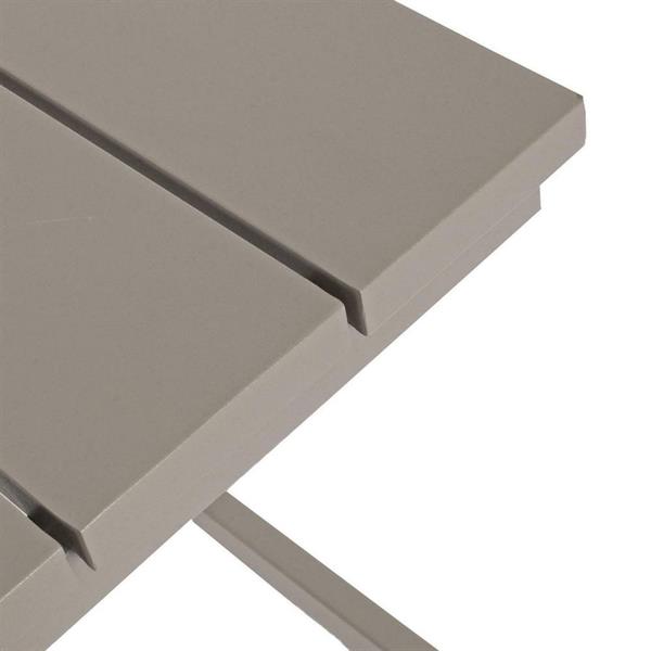 Tavolino design da esterno Share in alluminio ecrù