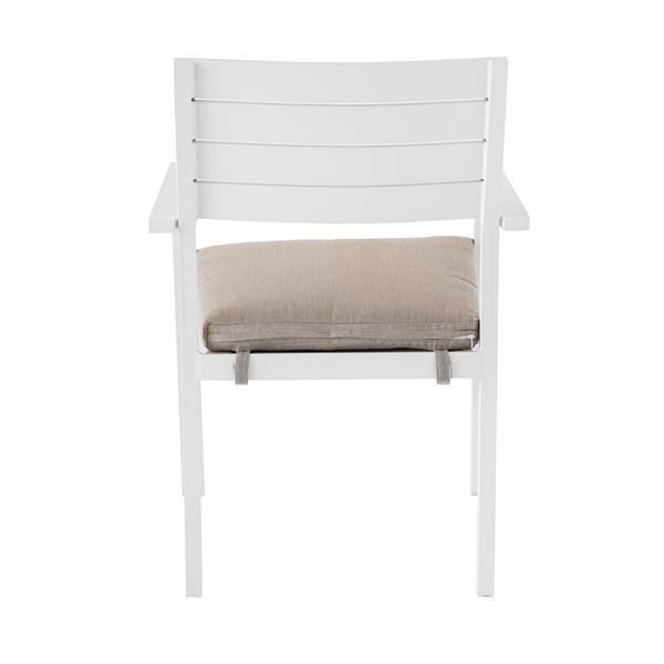 Chicca: Set di 4 Sedie da esterno in alluminio bianco