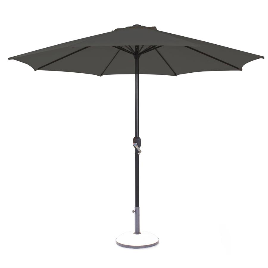 Ombrellone con palo centrale e diametro 270 cm Grigio - Kela