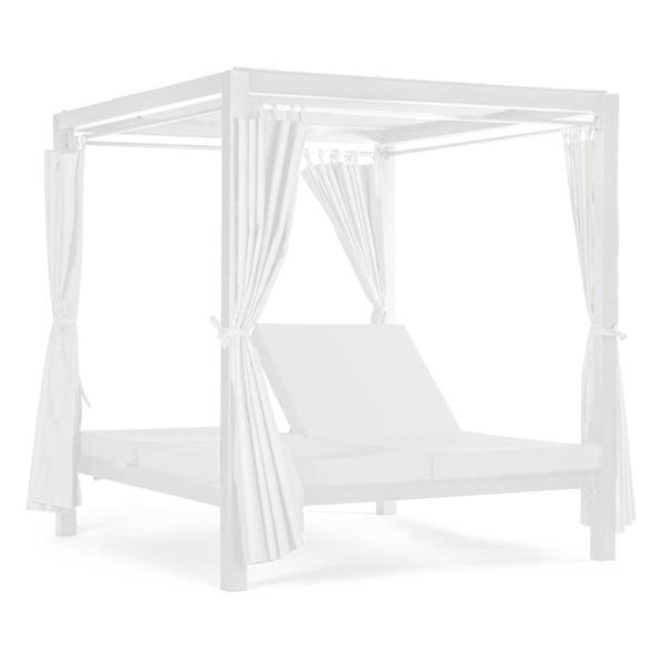 Gazebo con letti da giardino 2 posti