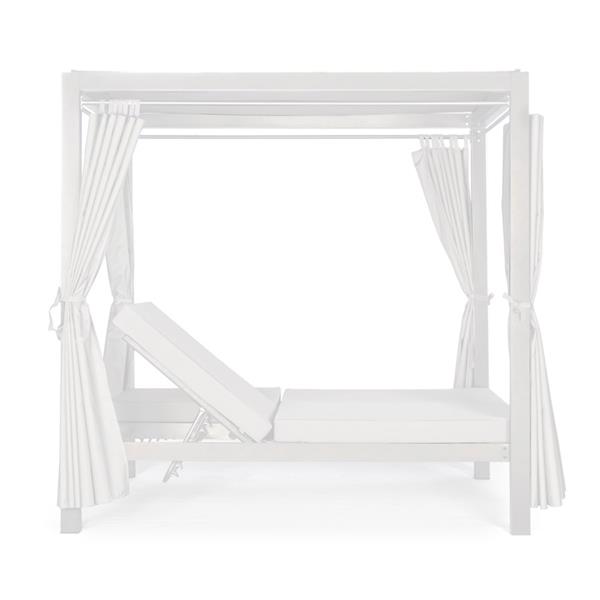Gazebo con letti da giardino 2 posti