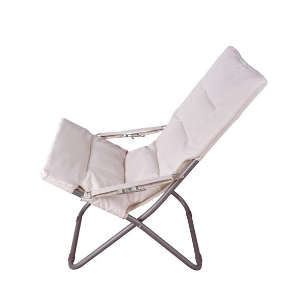 Set di 2 sdraio mare pieghevoli Milly bianco