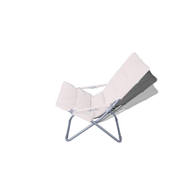 Set di 2 sdraio mare pieghevoli Milly bianco