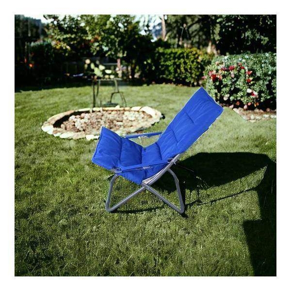 Sdraio mare pieghevole Milly blu - set di 2