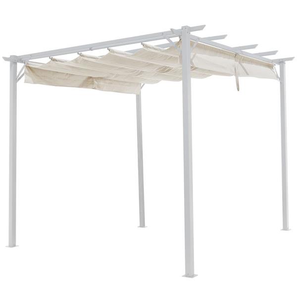 Pergola da esterno con telo scorrevole 2,86 x 2,86