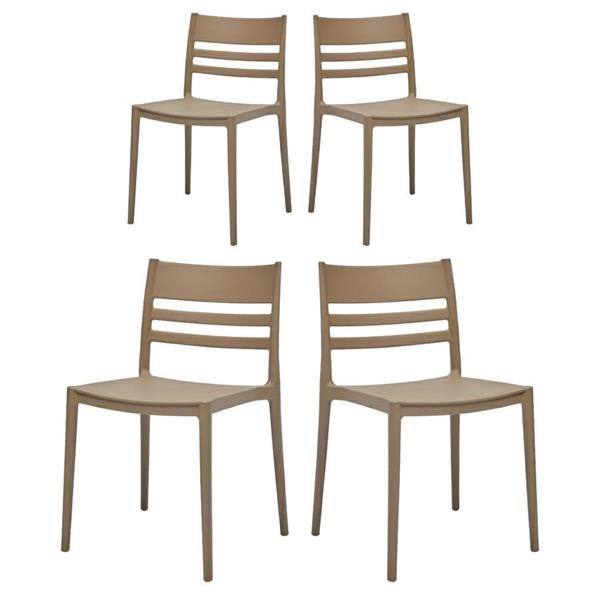 Set da 4 sedie da giardino in resina Deisy