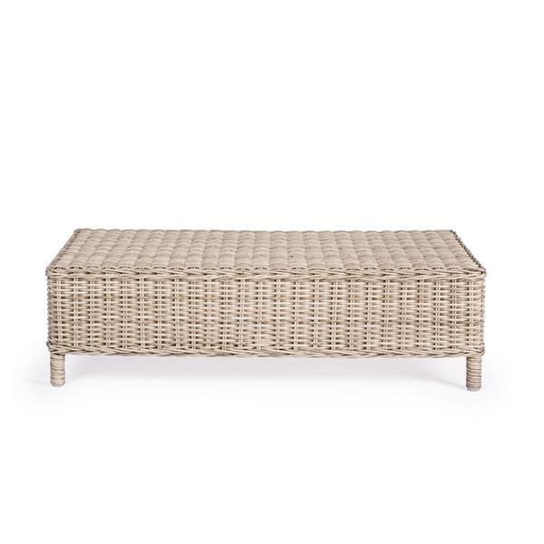 Set divano poltrone e tavolo da giardino in rattan Kalef