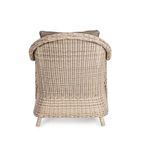 Set divano poltrone e tavolo da giardino in rattan Kalef