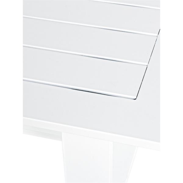 Set da giardino completo Bars in alluminio bianco