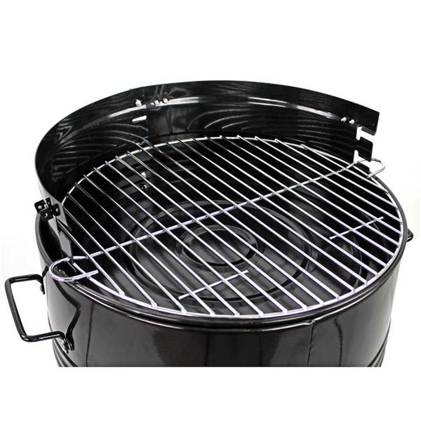 Barbecue affumicatore a carbone Barrel con griglia 47 cm