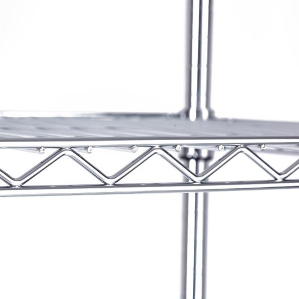 Scaffale in metallo componibile 90x35x137 cm 4 ripiani