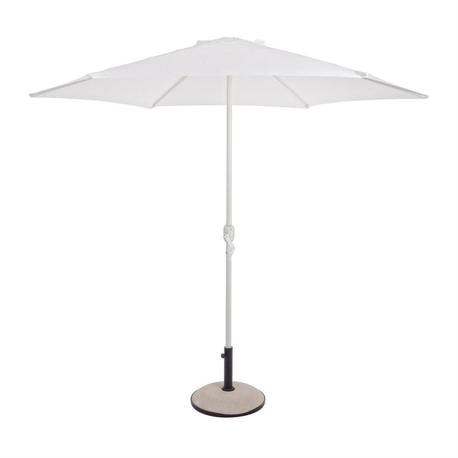 Ombrellone da giardino diametro 270 cm con palo centrale bianco - Kela