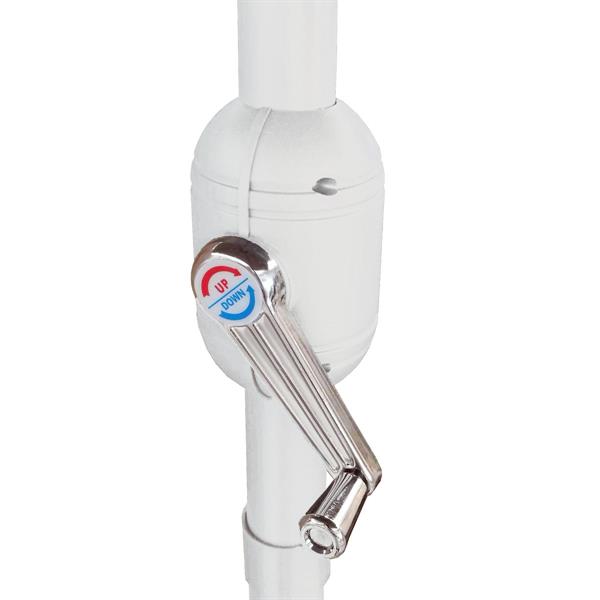 Ombrellone da giardino diametro 270 cm con palo centrale bianco - Kela