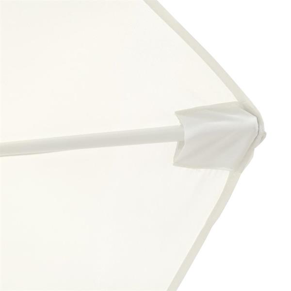 Ombrellone da giardino diametro 270 cm con palo centrale bianco - Kela