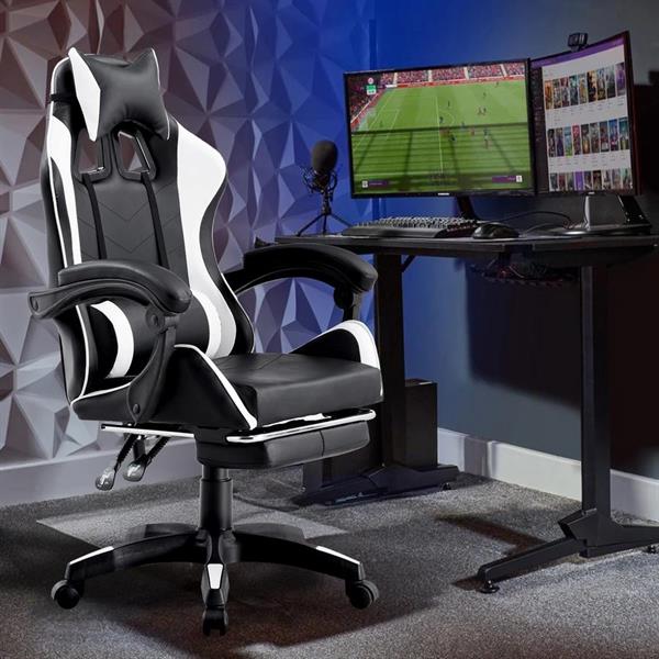 Sedia gaming racing da scrivania con schienale reclinabile