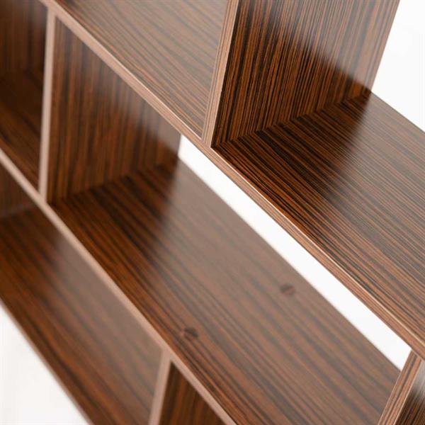 Libreria moderna in legno per ufficio soggiorno 160x124x24 cm