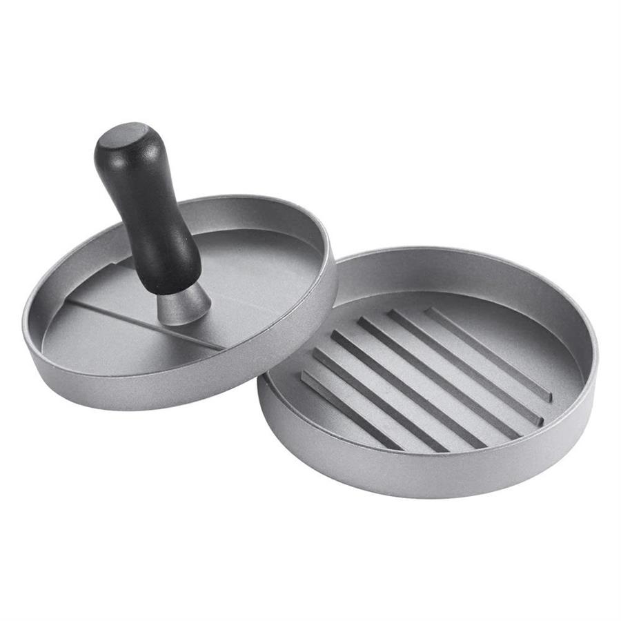 Pressa per hamburger in alluminio antiaderente 12x12x8.5cm