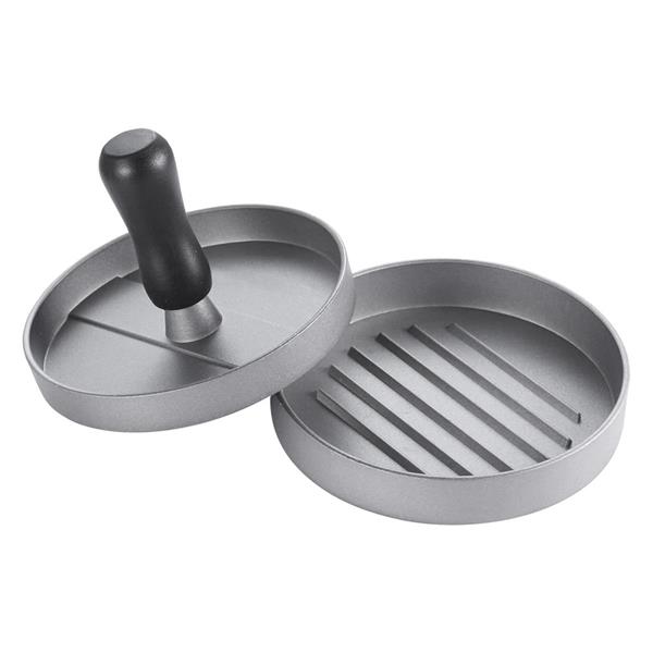 Pressa per hamburger in alluminio antiaderente 12x12x8.5cm