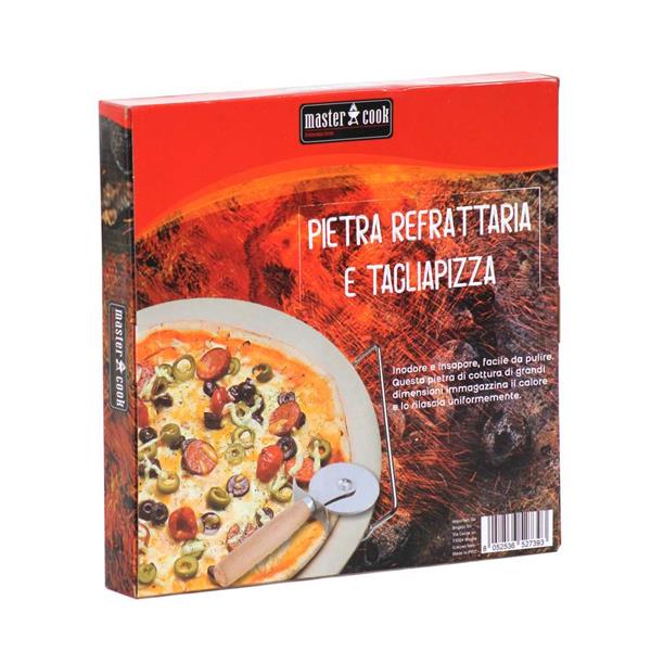 Pietra refrattaria per barbecue con taglia pizza omaggio