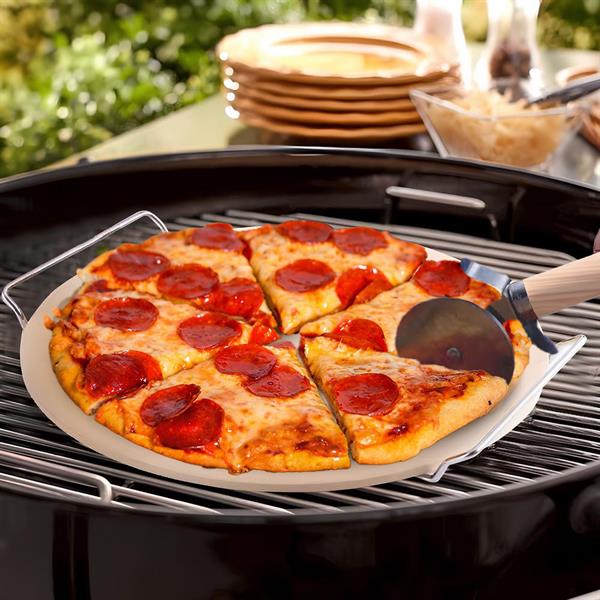 Pietra refrattaria per barbecue con taglia pizza omaggio