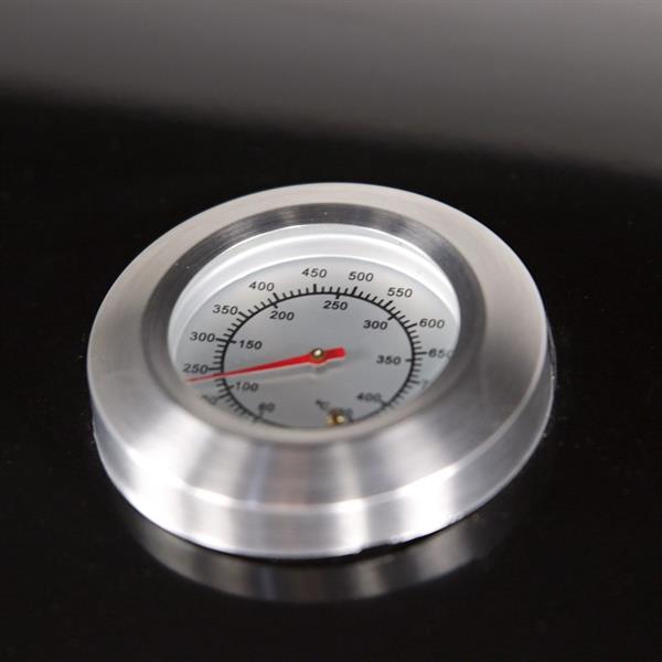 Barbecue a gas con 2 fuochi + 1 laterale Dallas nero