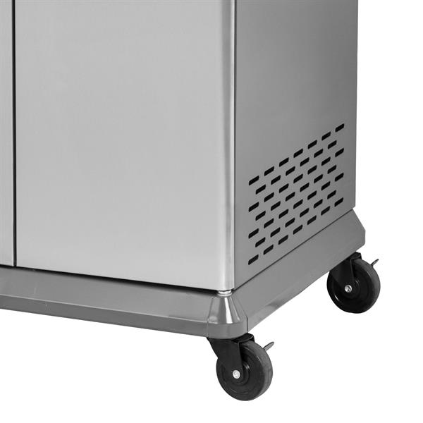 Barbecue a gas 4 fuochi in acciaio inox con termometro integrato Master
