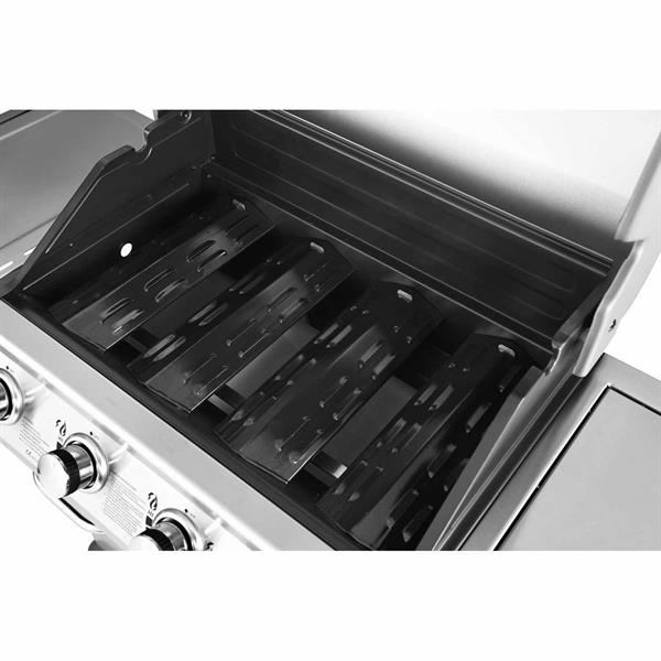 Barbecue a gas professionale 5 bruciatori con ruote e termometro integrato Master