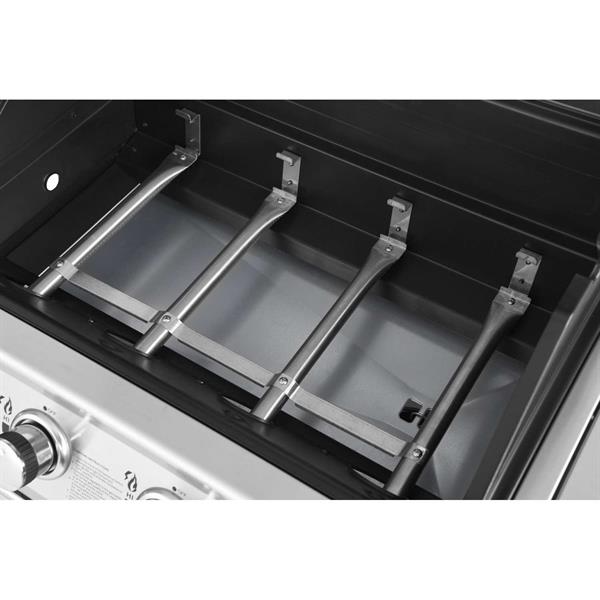 Barbecue a gas professionale 5 bruciatori con ruote e termometro integrato Master