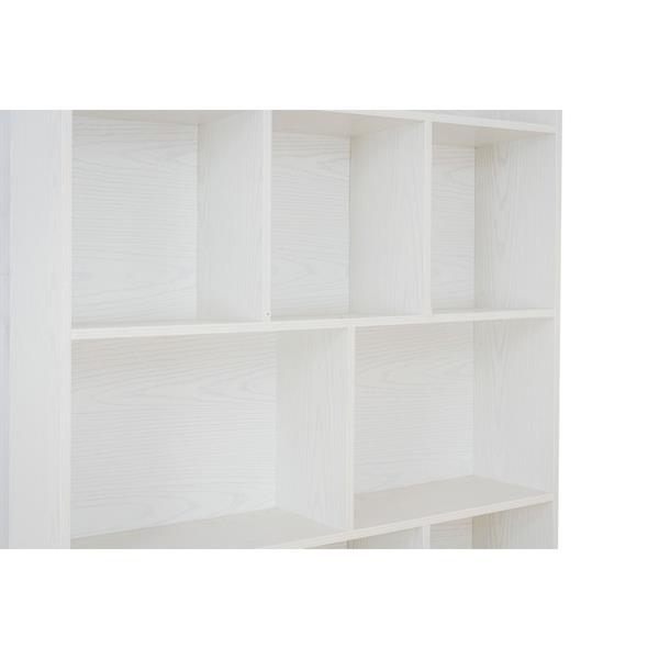 Mobile Libreria moderno in legno bianco 180x100x25