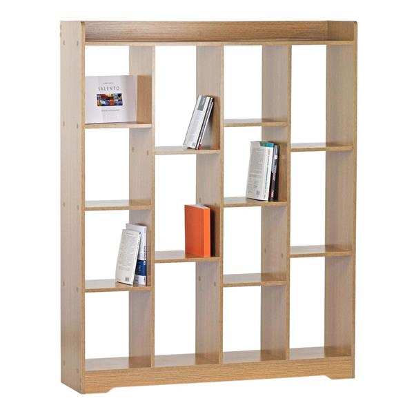 Libreria di design moderna 120x150 color legno chiaro