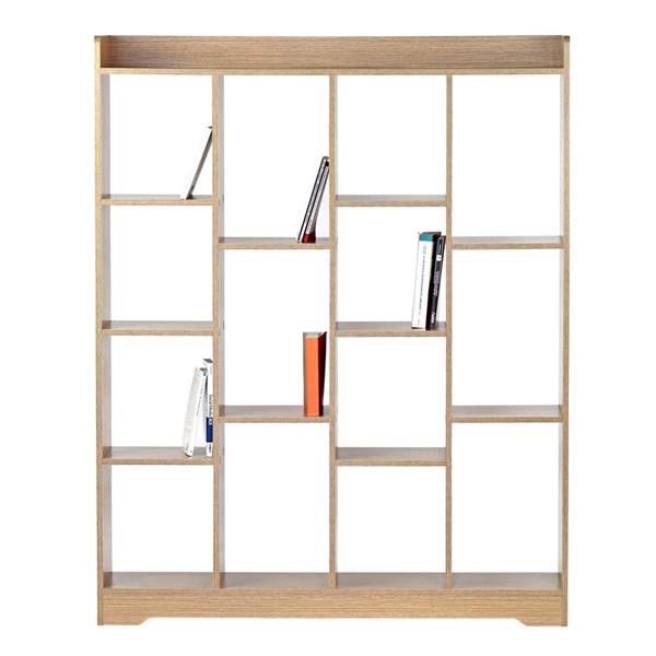 Libreria di design moderna 120x150 color legno chiaro